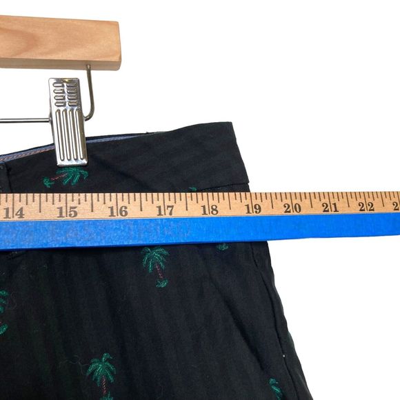 Scotch & Soda Shorts Mens 38 Blue Chino Cotton Embroidered Palm Trees Straight - Picture 7 of 13